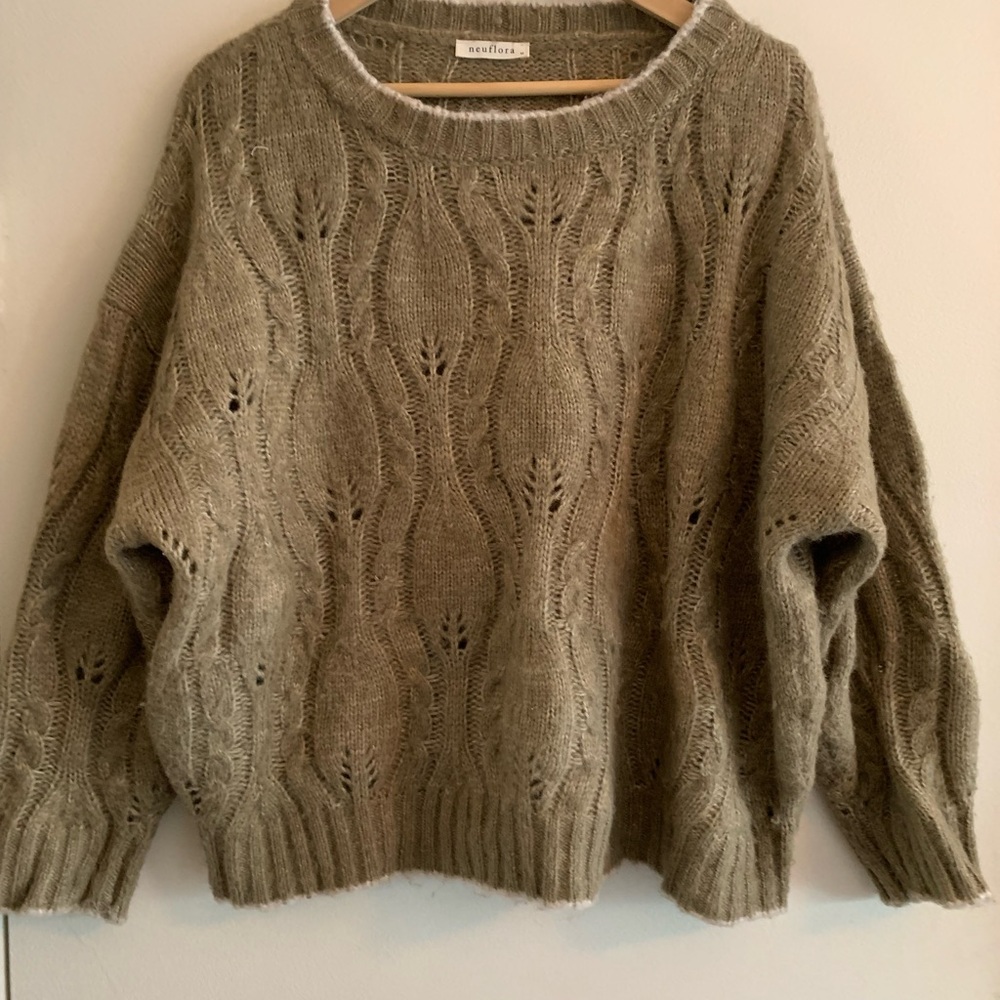 Elegant Olive Knit Sweater